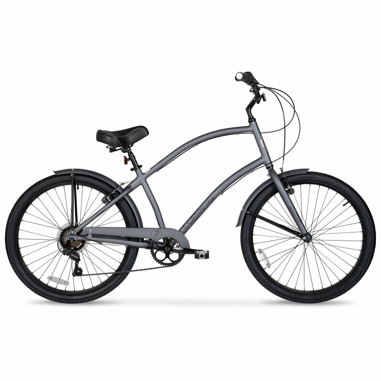 Hyper Bicycle Men's Cruiser 26" Commuter Bike, Gray