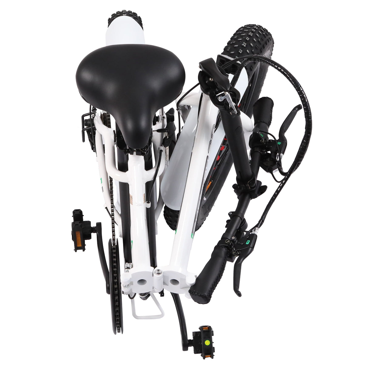 ECOTRIC 20 Inch Fat Tire Foldable 500W 36V Electric Bike Bicycle Pedal Assist Beach City Mountain E-Bike Adults Commuter Women Men White A-E516646