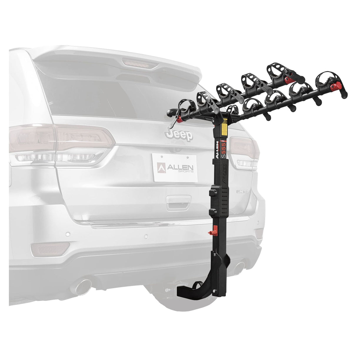 Allen Sports Premier 5-Bicycle Hitch Mounted Bike Rack, S-555