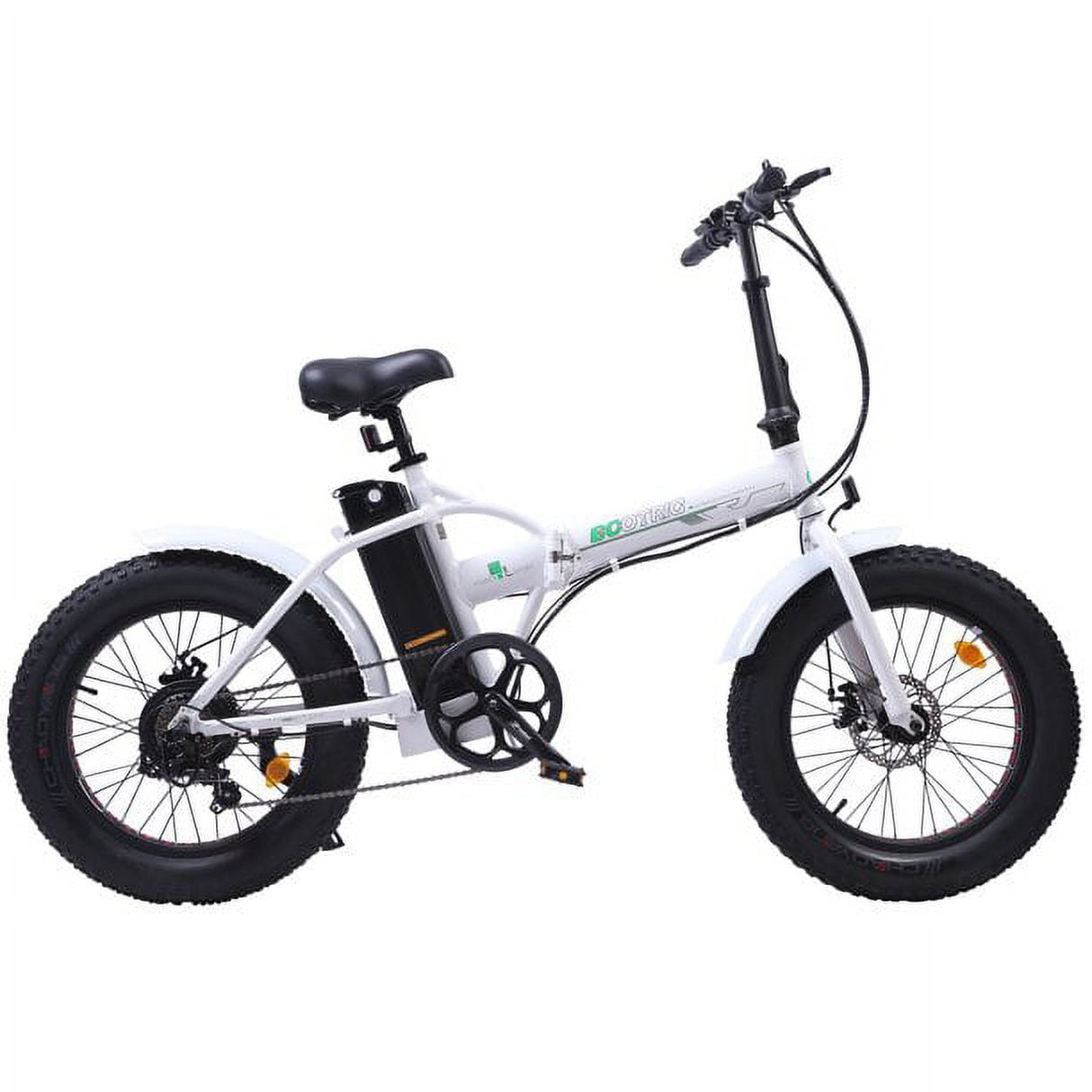 ECOTRIC Folding 20" Fat Tire Electric Bike 500 W Removable Battery Pedal Assist Power A-E516646