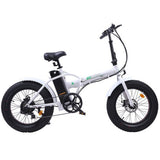 ECOTRIC Folding 20" Fat Tire Electric Bike 500 W Removable Battery Pedal Assist Power A-E516646