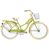 Huffy, Nel Lusso Classic Cruiser Bike with Perfect Fit Frame, Women's, Green, 26"