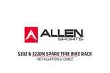 Allen Sports Premier 2-Bicycle Spare Tire Mounted Bike Rack Carrier, S302