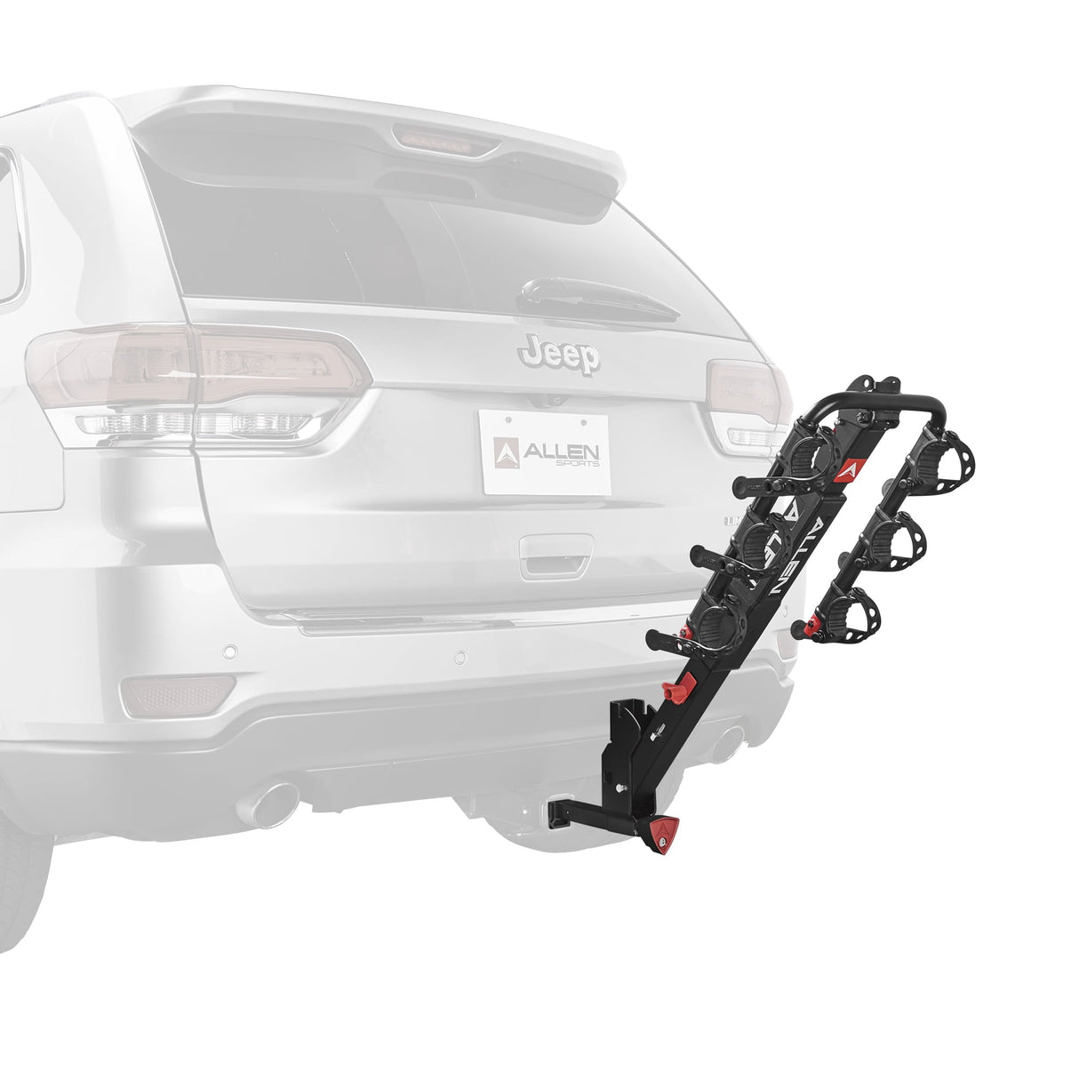 Allen Sports Premier Locking 3-Bicycle Carrier Hitch Mount Bike Rack, QR535
