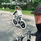 ECOTRIC Folding 20" Fat Tire Electric Bike 500 W Removable Battery Pedal Assist Power A-E516646