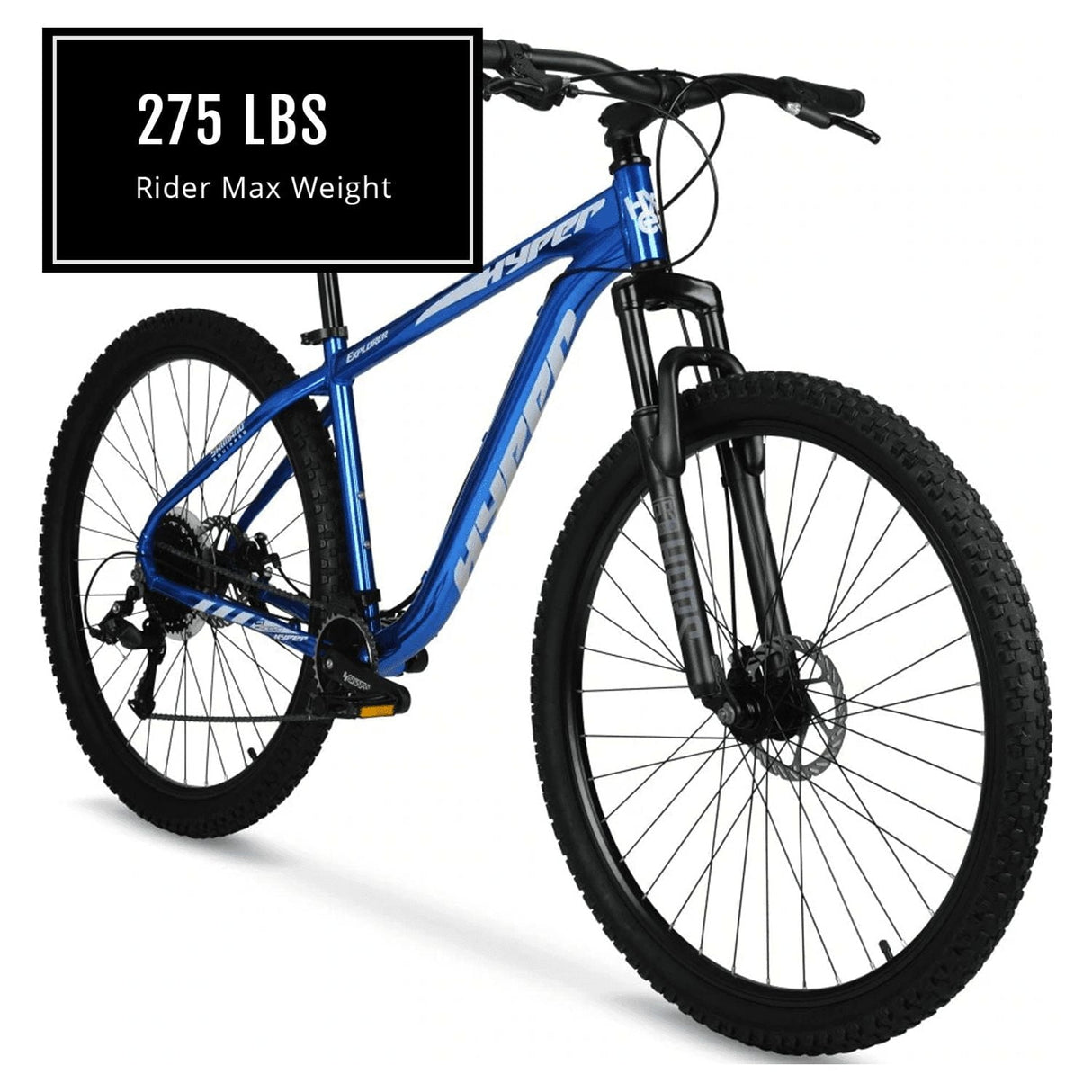 Hyper Bicycle Men's 29" Explorer Mountain Bike, Hard Tail, Blue