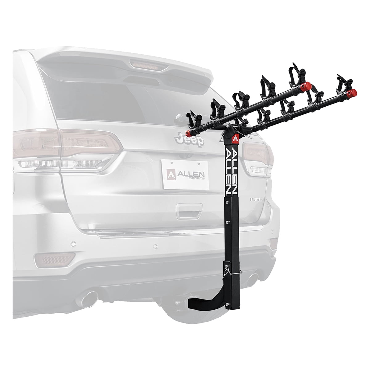 Allen Sports Deluxe 5-Bicycle Hitch Mounted Bike Rack Carrier, model 552RR
