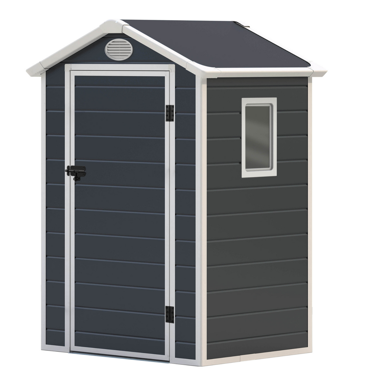 Lotus Animus Apex Plastic Shed Light Grey With Floor - Available In 2 Sizes