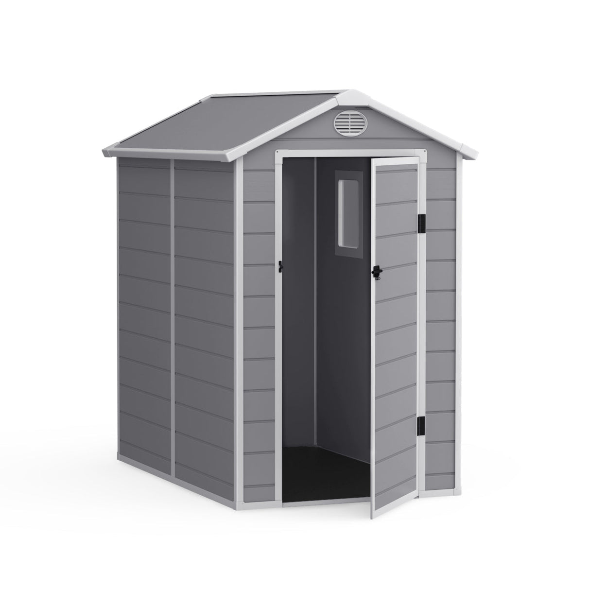Lotus Animus Apex Plastic Shed Light Grey With Floor - Available In 2 Sizes