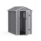 Lotus Animus Apex Plastic Shed Light Grey With Floor - Available In 2 Sizes