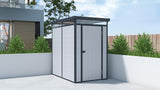 Lotus Curo Light & Dark Grey Plastic Shed - Available In 2 Sizes