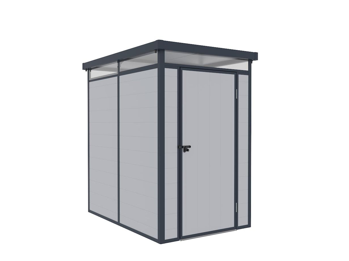 Lotus Curo Light & Dark Grey Plastic Shed - Available In 2 Sizes