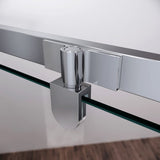 ELEGANT Pivot Enclosures With Pivot Door 36.7 in. W x 36.7 in. D x 71.8 in. H Chrome Finish