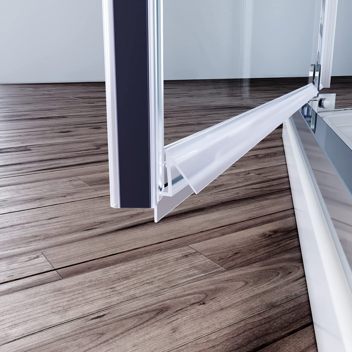 ELEGANT Pivot Enclosures With Pivot Door 36.7 in. W x 36.7 in. D x 71.8 in. H Chrome Finish