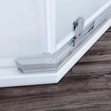 ELEGANT Pivot Enclosures With Pivot Door 36.7 in. W x 36.7 in. D x 71.8 in. H Chrome Finish