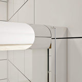 SUNNY SHOWER 37.5 in. W x 37.5 in. D x 72 in. H Chrome Finish Quadrant Enclosures With Sliding Doors And White Quadrant Base