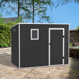 Lotus Oxonia Pent Plastic Shed Dark Grey With Floor