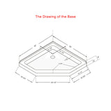 SUNNY SHOWER 36.7 in. W x 36.7 in. D x 71.8 in. H Chrome Finish Pivot Enclosures With Pivot Door And White Diamond Bases