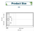 SUNNY SHOWER 32 in. D x 4 in. H White Left Drain Rectangular Base