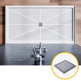 SUNNY SHOWER 32 in. D x 4 in. H White Center Drain Rectangular Base