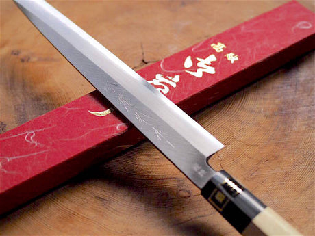 Sakai Jikko "Ginsan" Silver-3 Steel Sashimi Yanagiba Knife (24cm/27cm/30cm)