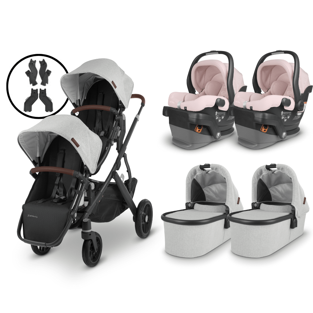 UPPAbaby VISTA V2 Twin Stroller and MESA V2 Travel System