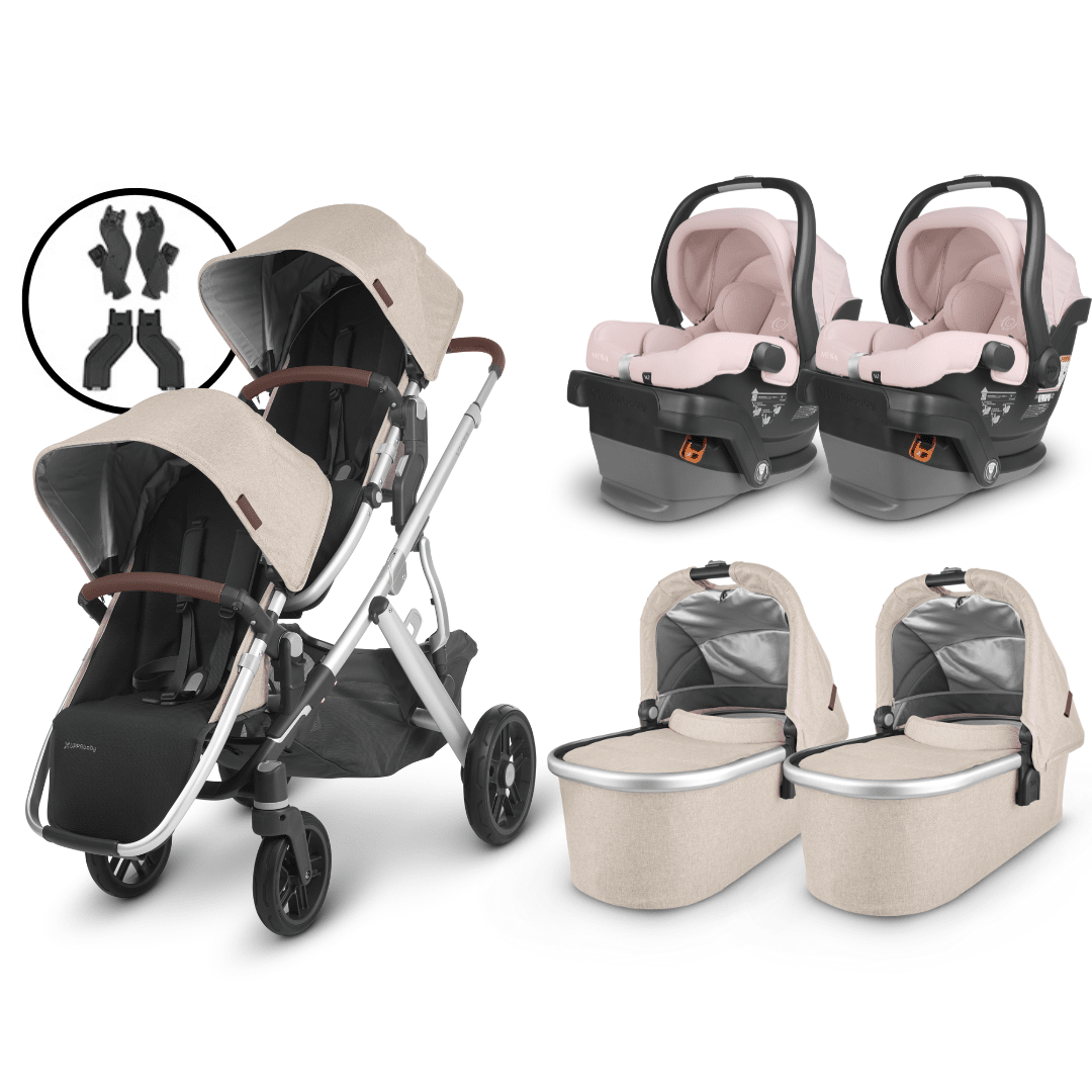 UPPAbaby VISTA V2 Twin Stroller and MESA V2 Travel System