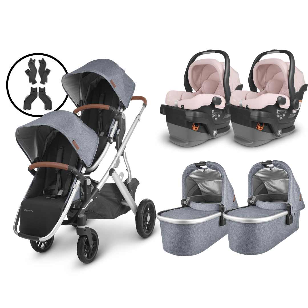 UPPAbaby VISTA V2 Twin Stroller and MESA V2 Travel System
