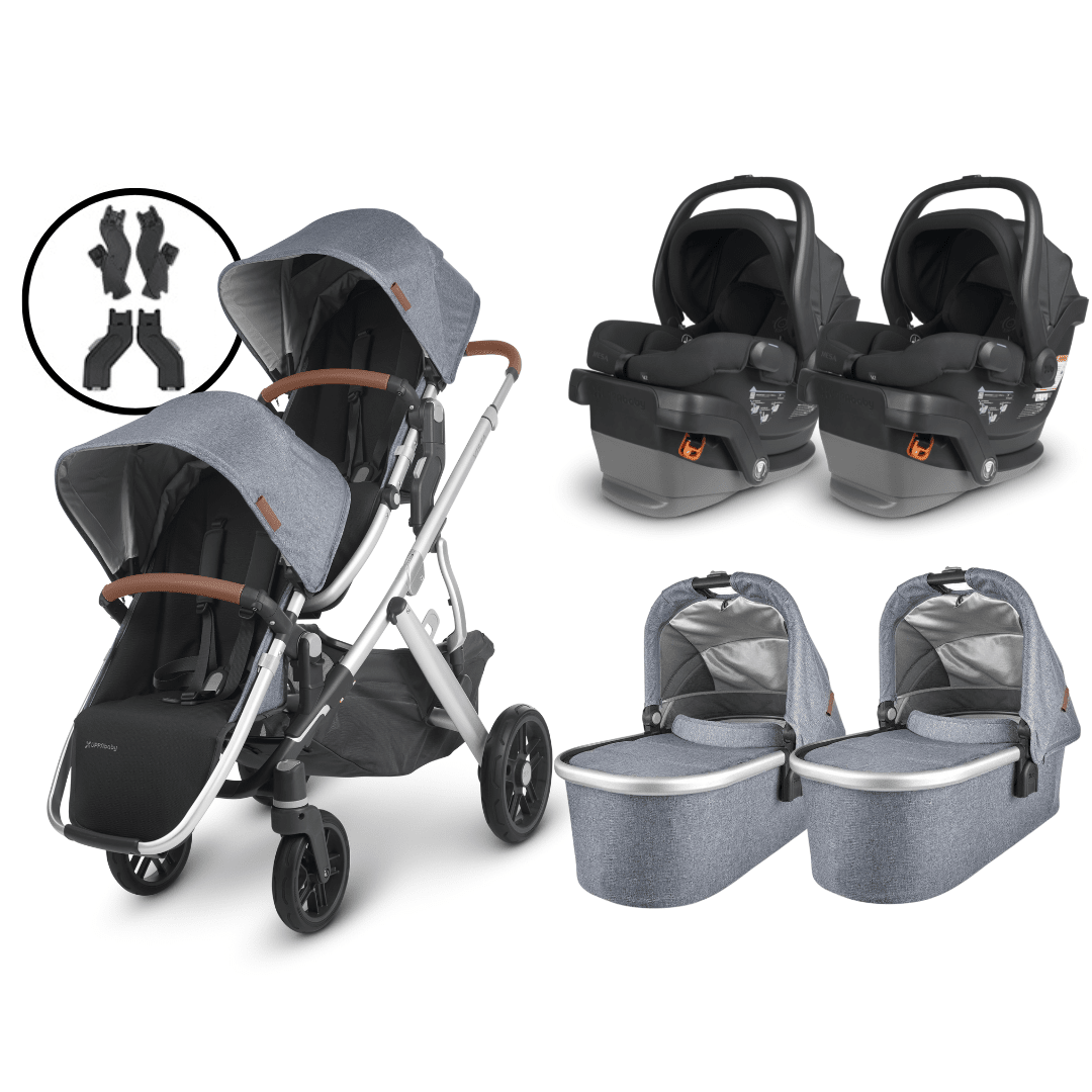 UPPAbaby VISTA V2 Twin Stroller and MESA V2 Travel System