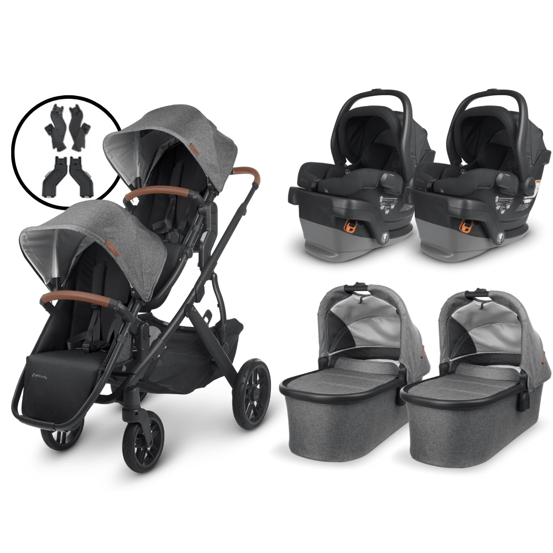 UPPAbaby VISTA V2 Twin Stroller and MESA V2 Travel System