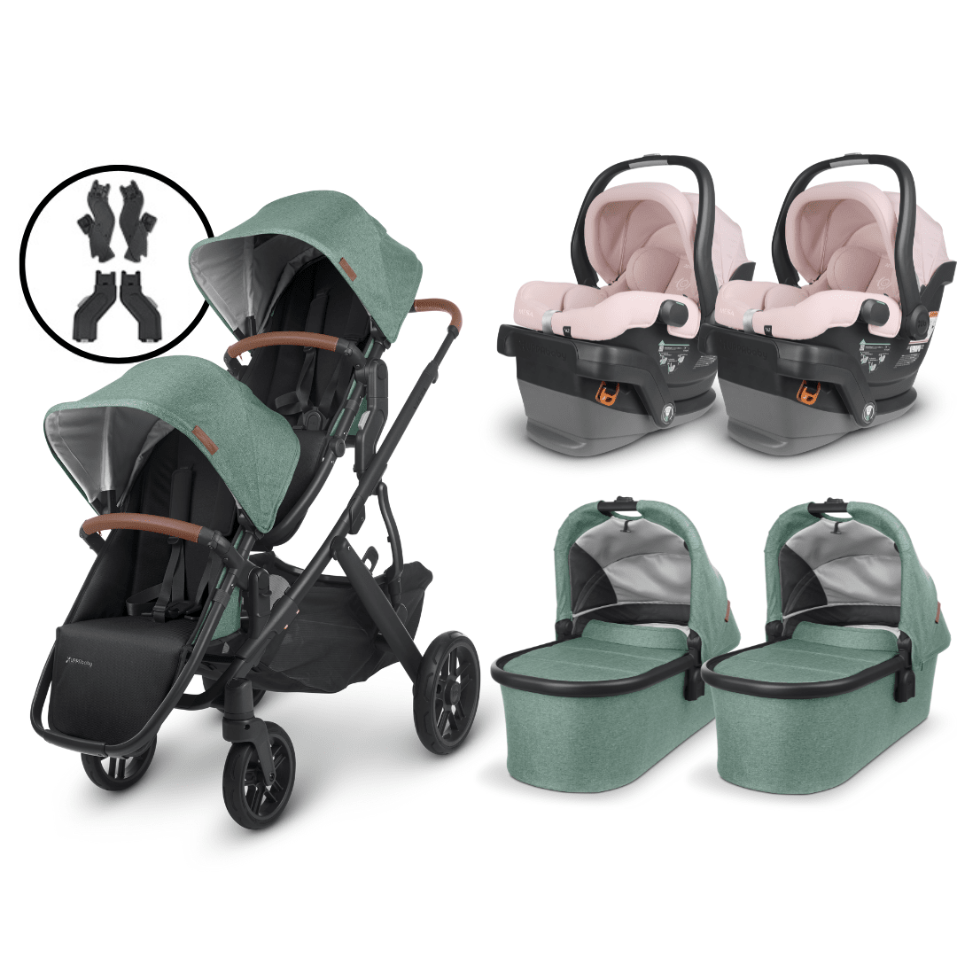 UPPAbaby VISTA V2 Twin Stroller and MESA V2 Travel System