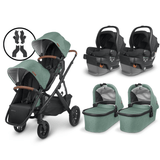 UPPAbaby VISTA V2 Twin Stroller and MESA V2 Travel System