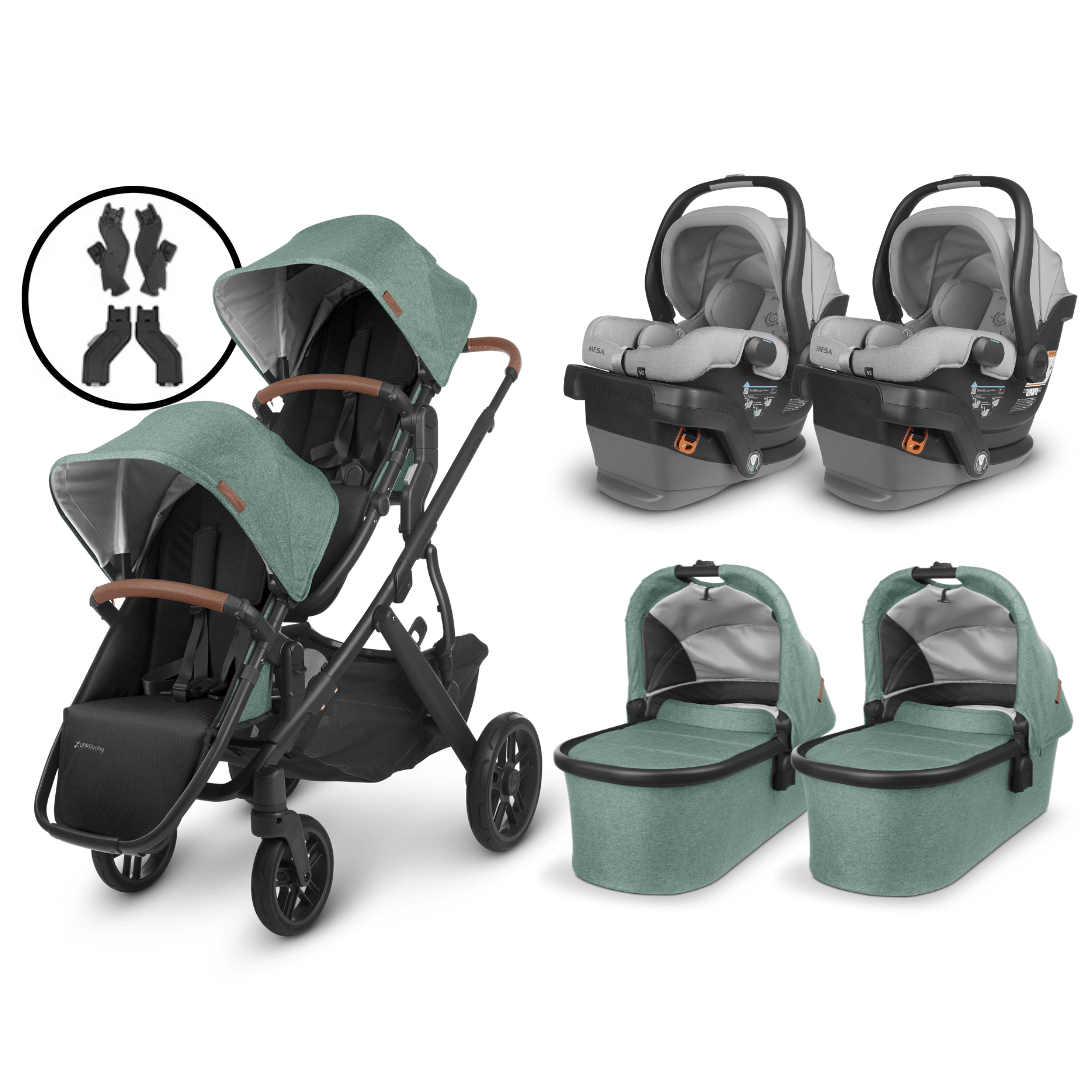 UPPAbaby VISTA V2 Twin Stroller and MESA V2 Travel System