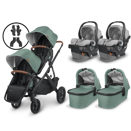 UPPAbaby VISTA V2 Twin Stroller and MESA V2 Travel System