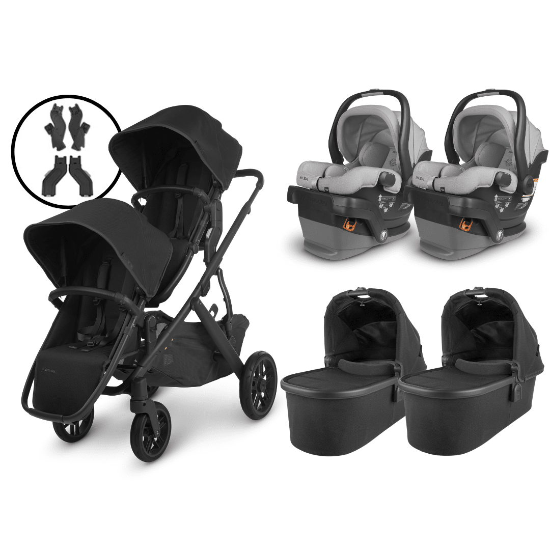 UPPAbaby VISTA V2 Twin Stroller and MESA V2 Travel System