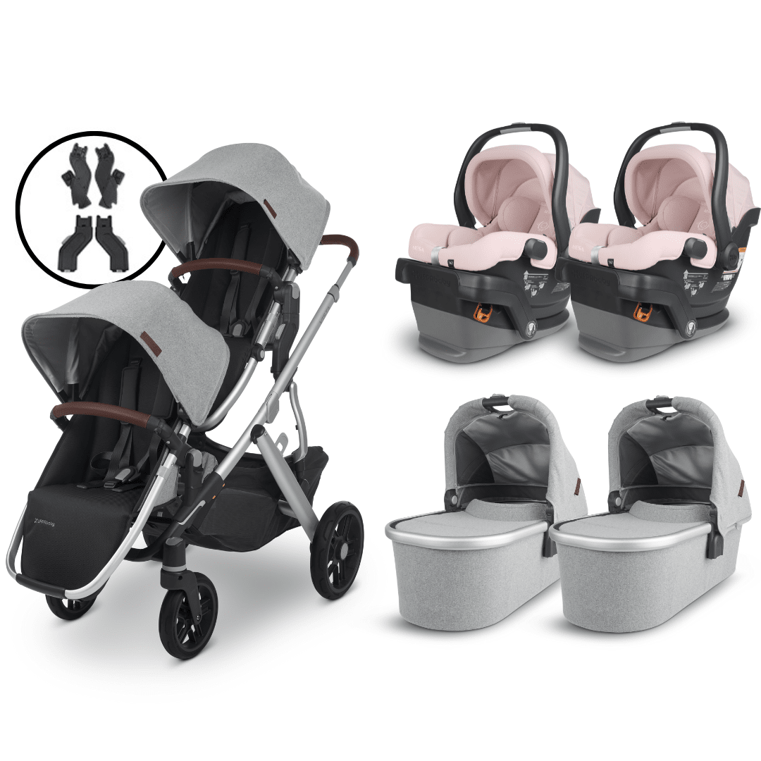 UPPAbaby VISTA V2 Twin Stroller and MESA V2 Travel System