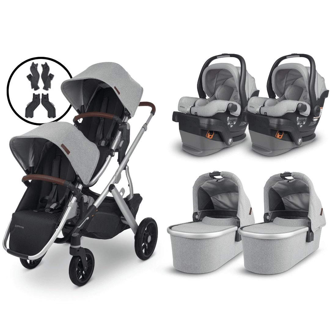 UPPAbaby VISTA V2 Twin Stroller and MESA V2 Travel System
