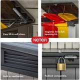 Keter Elite Store Outdoor Storage Shed 4.6 by 2.7 Foot, Deco Grey