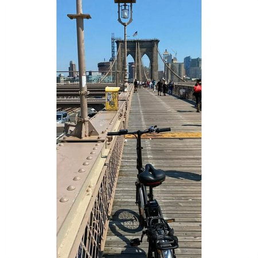 Ecotric E-Ride Electric Bike Trail Riding Ebike Girl Cruiser Foldable 20 inch Wheels 350W 36V Removable Battery 7 Speed City Commuter for Children A-E516646