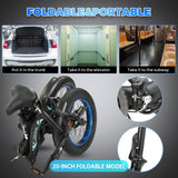 ECOTRIC 500 W 36 V E-Ride Foldable 20“ Electric Bicycle Fat Tire Removable Battery 7 Speed Children A-E516646