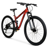 Hyper Bicycles Men's 29" Explorer Dual Suspension Mountain Bike, Red