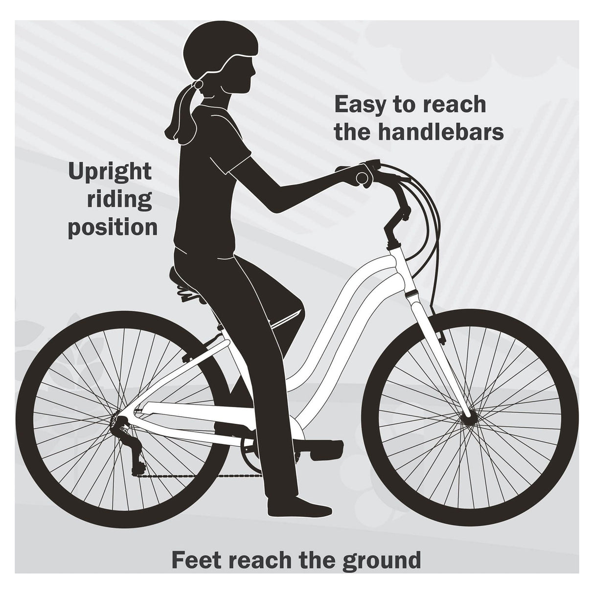 Huffy, Nel Lusso Classic Cruiser Bike with Perfect Fit Frame, Women's, Green, 26"