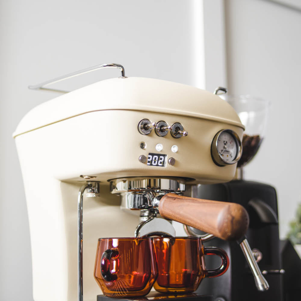 Dream PID, Programmable Home Espresso Machine w/ Volumetric Controls, 120V (Sweet Cream)