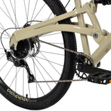 Huffy Amara 29-inch 9-Speed Aluminum Dual Suspension Mountain Bicycle for Men, Tan