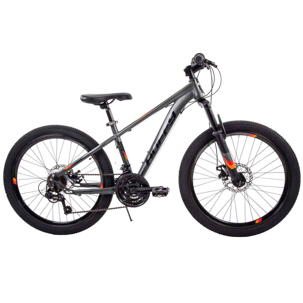 Huffy 24" Scout Boys' Hardtail 21-Speed Mountain Bike with Disc Brakes