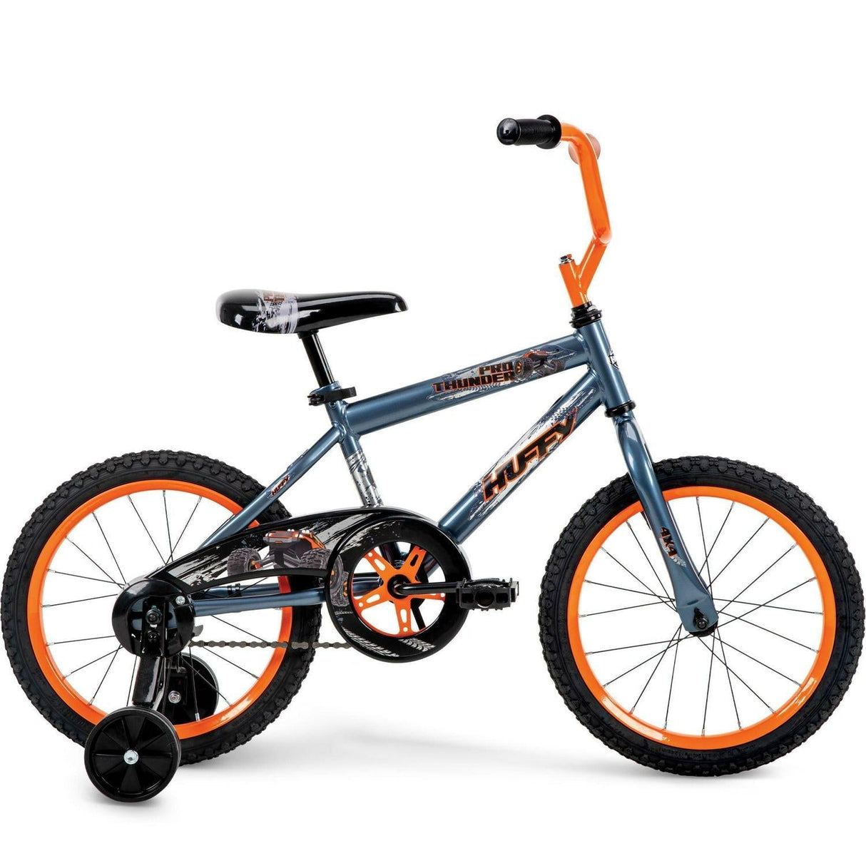 Huffy Boys' 16 in. Pro Thunder Bike, 1 Speed, Charcoal Gray