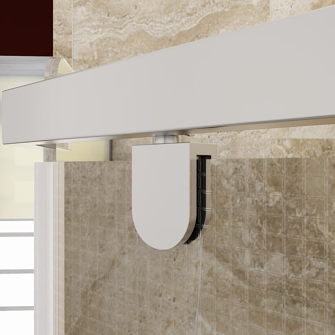 SUNNY SHOWER 36.7 in. W x 36.7 in. D x 71.8 in. H Frosted Chrome Finish Pivot Enclosures With Pivot Door