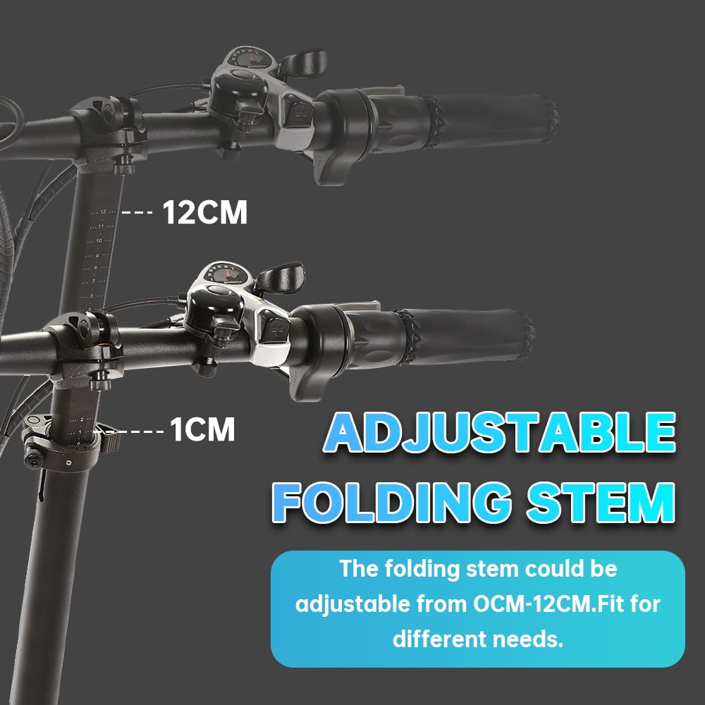 ECOTRIC 20" 500W 12.5Ah Folding Electric Bicycle E-bike Fat Tire Foldable Pedal Assist Bike Children UL A-E516646