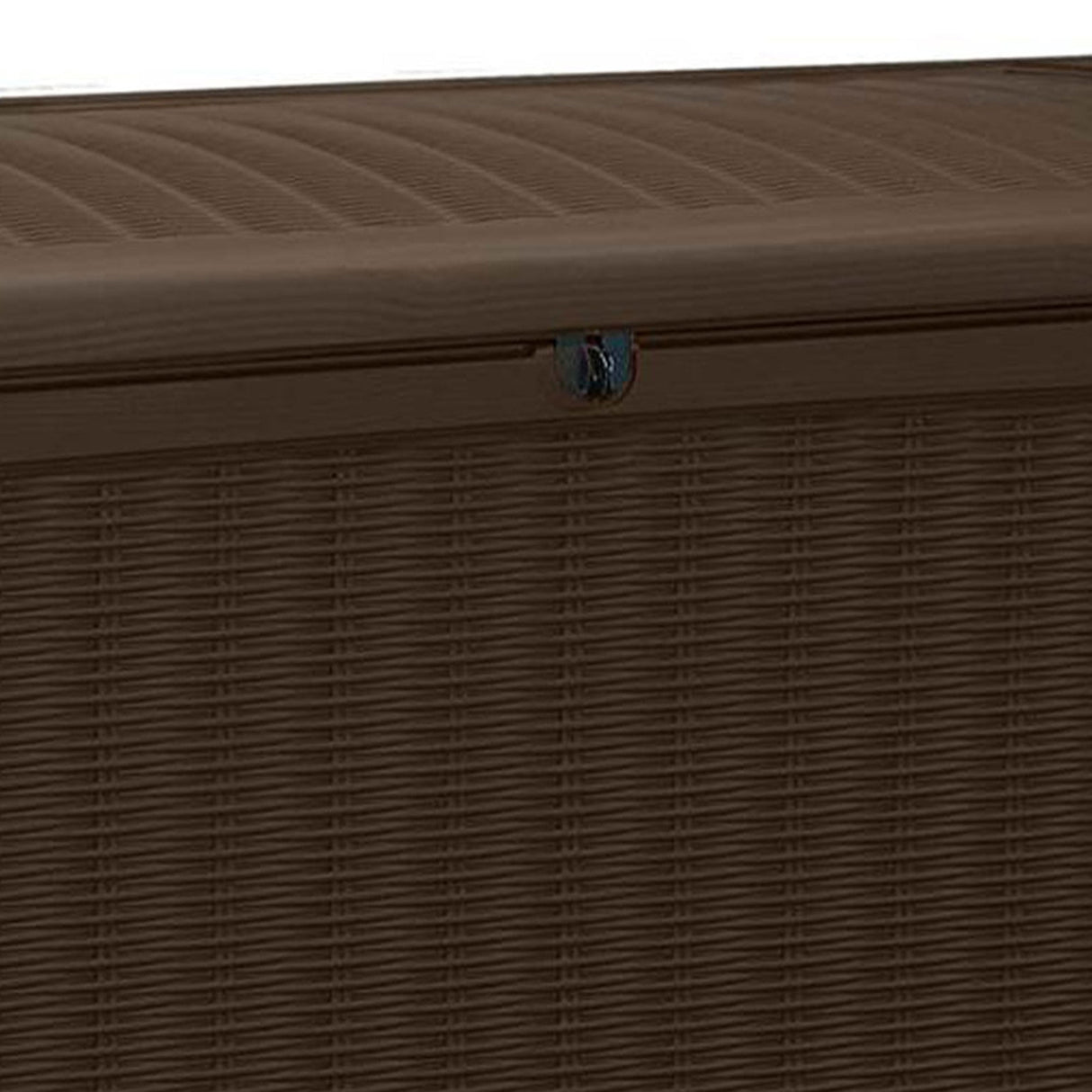 Keter Borneo 110 Gal Rattan Resin Patio Storage Deck Box & Bench (2 Pack)