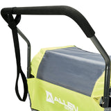 Allen Sports Deluxe 2-Child Bicycle Trailer & Stroller, max capacity 100 lbs, Model AS2, Green